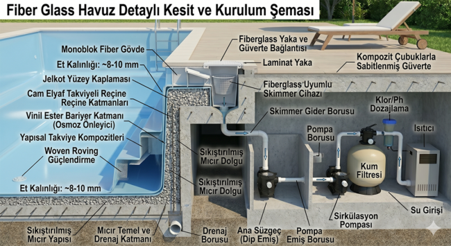 Fiber Glass Havuz Sistemleri